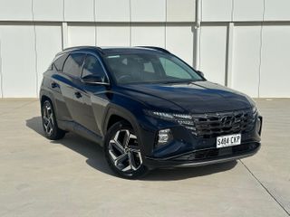 2021  Hyundai Tucson Highlander SUV (Deep Sea) Used Car Thumbnail