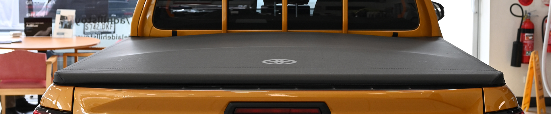 Soft Tonneau Cover displayed on a Toyota SR HiLux